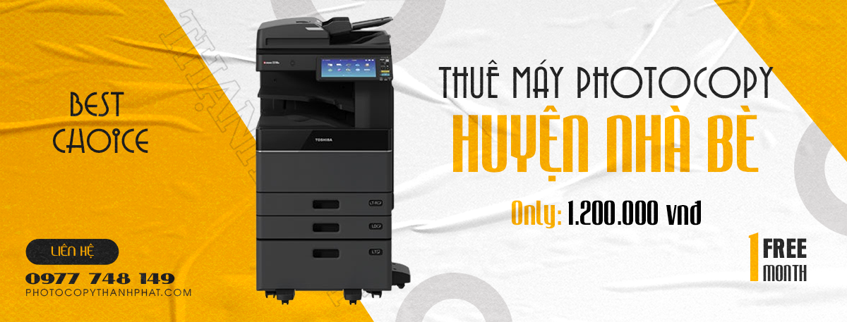 THUÊ MÁY PHOTOCOPY HUYỆN NHÀ BÈ
